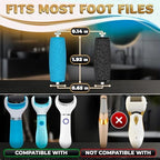 11 Pcs Replacement Rollers for Electric Foot Callus Remover Tool - 7 Extra Coarse & 4 Regular Coarse Refill Heads (1.92 x 0.65 Inches), Micro-Diamond Crystals - Compatible with Amope Pedi Perfect Pro