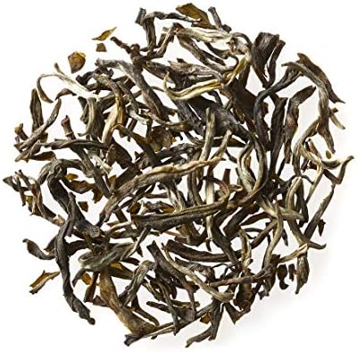 Golden Moon Tea Organic Jasmine Green Tea - Finest Leaves & Flowers - Loose Leaf, Non-GMO - Travel Tin (34 Servings)
