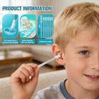 Sticky Ear Cleaning Stick,Reusable Sticky Ear Cleaner Picks,Sticky Ear Swabs,Adhesive Soft Head Swabs, Gentle Soft Ear Care Cleaning Sticks with Dust Cover for All Ages(2 Box)