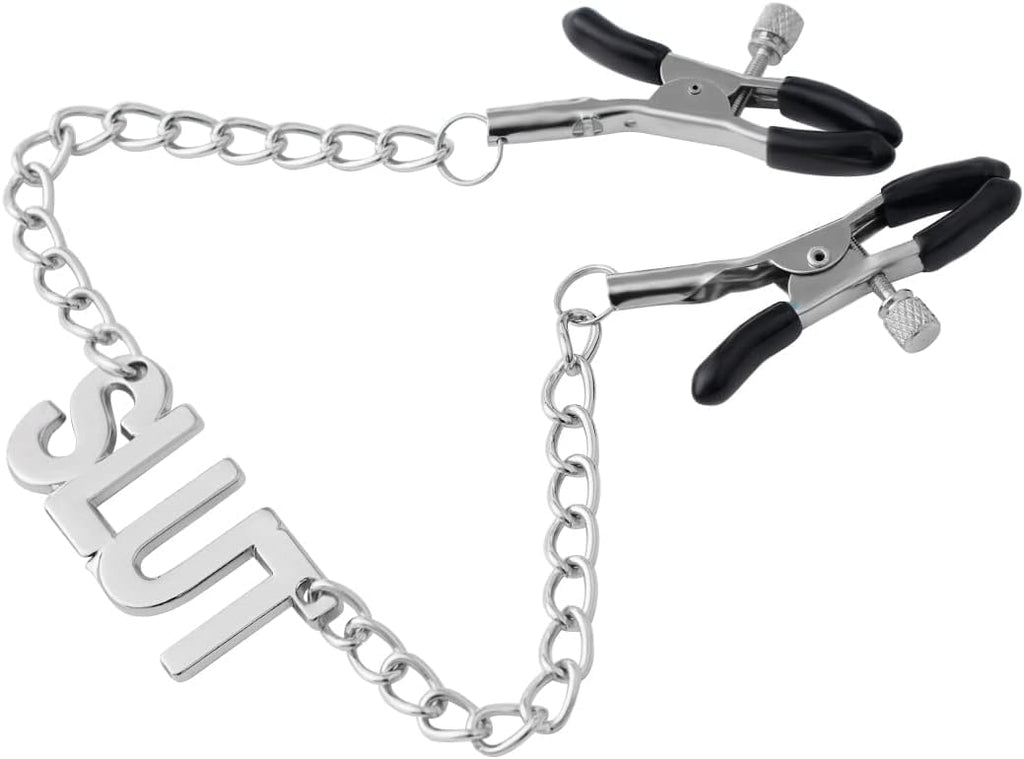 Metal Nipple Clamps Exotics Nipple Grips Non-Piercing Nipple Rings Adjustable Weight Metal Nipple Clamps Nipple Clip for Women Nipple Toy G45
