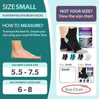 BraceAbility Plantar Fasciitis Socks - Ankle Compression Socks for Foot Pain Relief, Heel Spurs, Achilles Tendonitis, Full-Toe Arch Support Sleeve Socks for Women and Men (1 Pair - S Black)