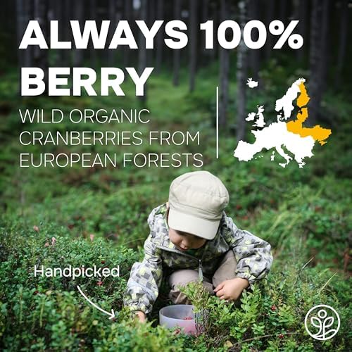 Jungle Powders Wild Cranberry Powder Organic 5 Ounces, USDA Certified Freeze Dried Organic Cranberries Powder for Baking Flavoring Smoothies, Additive Filler Free Superfood Extract from Whole Berries