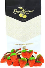 SweetGourmet Strawberries and Cream | Foam Bottom Gummy Candy | Halal | 2 Pounds