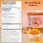 Peach Boba Pearls, Peach Popping Bursting Boba, Bubble Tapioca Pearls For Bubble Tea 7 Pound, No Artificial Colors (7 LB Pack of 1)