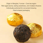 Bamatea Ripe Pu'erh Tea from Yunnan, China | 2021 Aged Black Tea Loose Leaf | 24 Count Individual Pack | 72g (2.54oz) for Premium Brewing