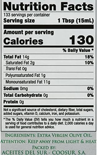 LA ESPAÑOLA First Cold Pressed Extra Virgin Olive Oil, 68 fl oz