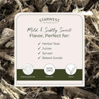 Starwest Botanicals Organic Marshmallow Root - Dried Herb for Tea, Loose Leaf Root Herb, Cut & Sifted, Certified Kosher, Non-GMO - Bulk 1 lb Bag
