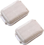 FOMIYES 2pcs Portable Wheat Straw Pill Organizer Travel Case for Daily Medication Compact Design for Easy Carrying for Seniors Go Use Beige