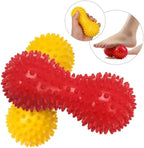 Soft Prick Massage Peanut Balls, Pressure Reflexology, Peanut Massager, Myofascial Relief for Foot Fasciitis - 1 Pack (Red)