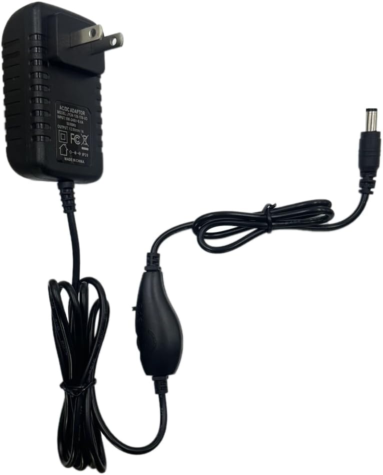 HayZbao 12V 1.0A Power Supply Adapter for Dermave Electric Foot Callus Remover (6ft)