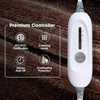 WarmMist Electric Heated Foot Warmers,22”×20” Heating Pad for Feet with 3 Heat Settings,ETL Certified Feet Warmer for Women and Men,Back and Legs,Auto Shut Off,Birthday Gifts,Brown
