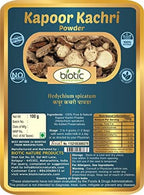 HDN Kapoor Kachri Powder (Hedychium Spicatum) Kapur Kachri/Ekangi/Spiked Ginger Lily -100g