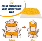 SimCoach Human Body Fat Replica 1 lb with Display Base, Keep Fit & Weight Loss Motivation & Reminder, Human Fatty Tissue Demonstration Model for Nutritionist