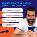 MyoTape - Sleep Tape for Beards - 30 Nights - Reduce Snoring - Improve Sleep - Promote Nasal Breathing - Extra Strong Adhesive - Comfortable & Gentle