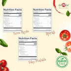 isiBisi Gluten-Free Pasta Sampler, 3-Pack - Penne, Baby Mafalda, Spirali Noodles - Non GMO, Vegan, Made in Italy