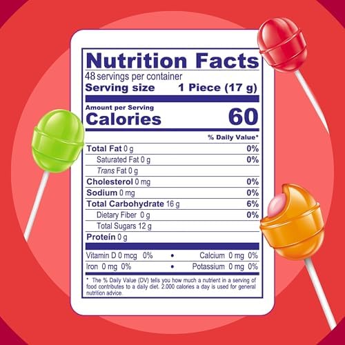 Colombina Bon Bon Bum Assorted Lollipops Fruit Hard Candy, Individually Wrapped Sweet Fruit Pops, 48 Count (Pack of 1)