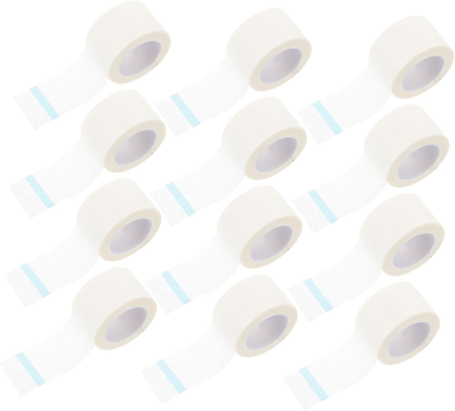 Beaupretty 12rolls Breathable Paper Tapes for Medical Adhesive Gentle Care for -Term Use for First Aid Daily Skin
