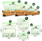 Compostable Snack Size Zip Bags 50 Count Extra Thick 2 mil Resealable, Leak-Proof, Freezer Safe Disposable Food Storage Bags, BPI and OK Compost Home Certified, ASTM D6400