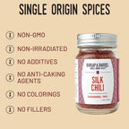 Burlap & Barrel Silk Chili Flakes - Mildly Spicy Aleppo Pepper - Flavorful, and Versatile Red Chili Flakes & Seasoning - As Seen On Shark Tank - 1.8oz Glass Jar