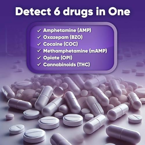 Prime Screen [5 Pack] 6 Panel Urine Drug Test Kit (THC-Marijuana, BZO-Benzos, MET-Meth, OPI, AMP, COC), WDOA-264