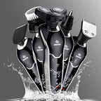 BestMal 5 in 1 Electric Shaver Razor for Men, Wet/Dry Waterproof Rechargeable With Nose Trimmer, Sideburns Hair Trimmer and Face Cleaning Brush