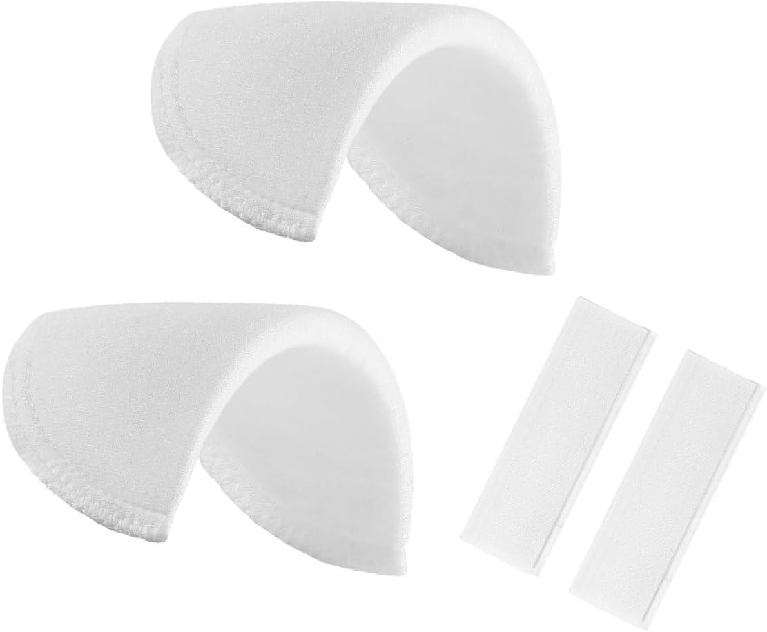 FRCOLOR 2 Pairs Adhesive Sponge Shoulder Pads Non-Slip Dress Shoulder Cushion for Women Jackets Shirts Replacement