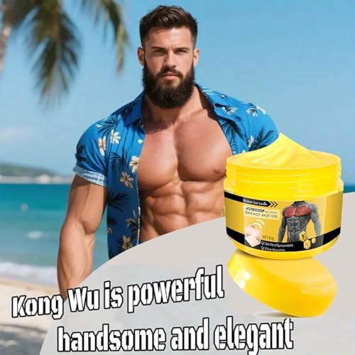 2PCS Bee Venom Gynecomastia Oil, Bee Venom Gynecomastia Cream, 2025 New Chest Muscles Bee Venom Oil,Strengthen The Chest Muscles 50G*2