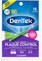 DenTek Easy Brush Fresh Mint Extra Tight Interdental Cleaners 16 Count (Pack of 1)