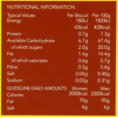 Nairn's Stem Ginger Oat Biscuits, 7.1-Ounce Boxes (Pack of 6)