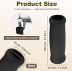 MFE Cane Grip, 4 PCS Foam Handle Covers for Walking & Offset Canes, Comfortable Replacement Hand Grips for Seniors, Non-Slip Crutch Handle Covers, Fits Bicycle Handlebars & Tool Handles