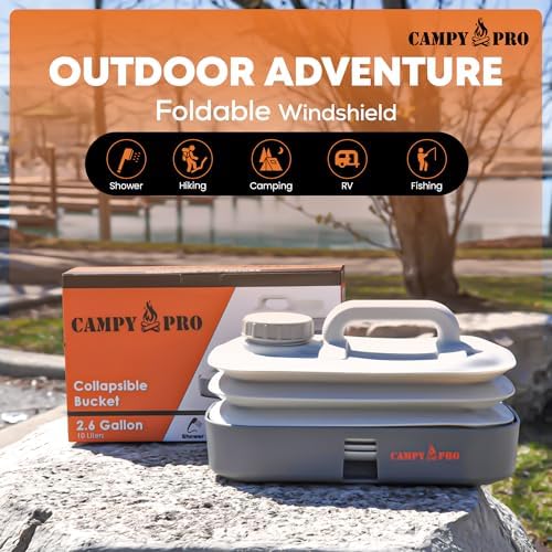 2xPack Collapsible Water Bucket, BPA Free Water Jug, Camping Water Bottle, Portable Water Tank for Outdoor, Gardening, Picnic, RV & Camping Essentials, Fishing & Emergency Preparedness Water