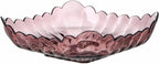 Fruit Bowls 4 PCS Transparent Creative Fashion Home Fruit Basket Fruit Basket Snack Living Room Coffee Table Dried Fruit Snack Bowl Blue Pink Fruit Tray fruit basket (Color : B)