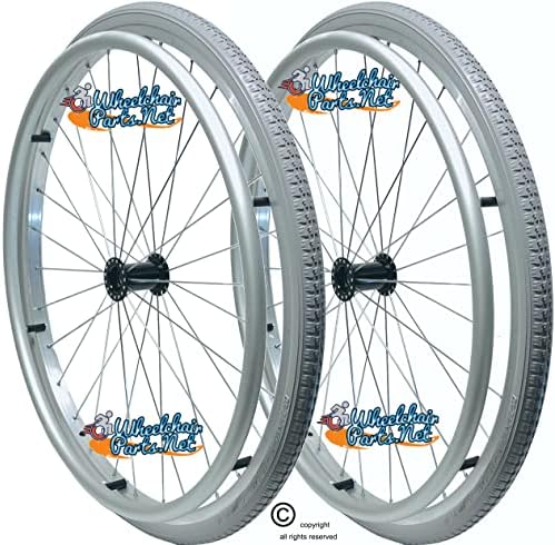 Lightweight 24" X 1 3/8" Wheelchair Wire Spoke Wheel With Soft Roll Tire