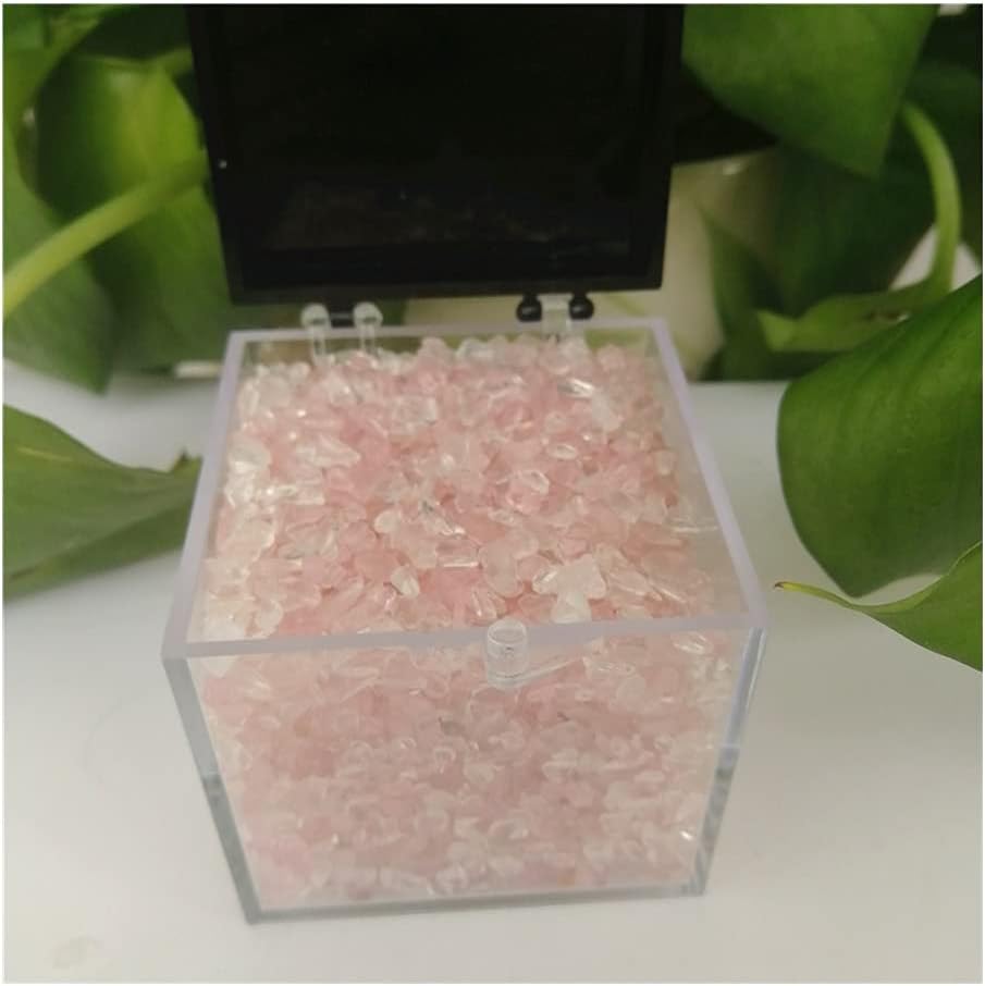 Health & Household Natural Pink Rose Quartz Crystal Gravel Stone Rock Chips Healing Natural Stones and Minerals