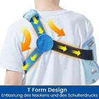 Kids Arm Shoulder Sling with Waist Strap, Immobilizer Brace Support for Broken Arm, Collarbone, Elbow, Wrist (Comfort Version, Right, XS,22.5-26 inch)