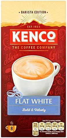 Kenco Flat White Instant Coffee 8 Sachets 144.8g