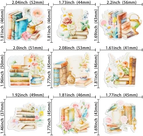 Gyufise 54Pcs Edible Book Club Cupcake Toppers I Love Reading Cupcake Picks Water Paper Book Club Cake Decorations for Library Theme Baby Shower Kids Birthday Party Supplies