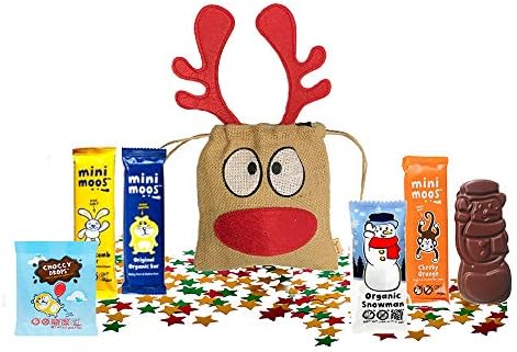 Moo Free Dairy free Gluten Free British Christmas Candy Chocolate UK | Basically British Reindeer Bag | British Christmas Shop | Imported from UK (Moo Free Chocolates)