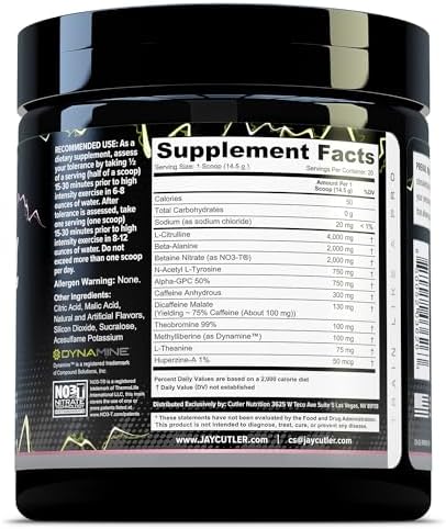 Cutler Nutrition High Stim Pre Workout Powder Prevail Rush Preworkout for Men & Women for Intense Pumps Energy and Focus with Caffeine NO3T Betaine and Dynamine | Pink Lemonade (20 Servings)