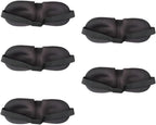 FRCOLOR 5pcs Light Blocking Sleep Masks Adjustable Breathable Cotton Eye Covers Soft Household Sleeping Masks for Men and Women Night Use