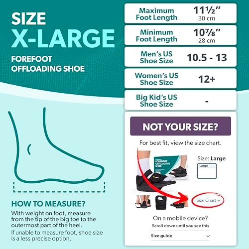 BraceAbility Forefoot Offloading Post-Op Shoe - Non-Weight Bearing Medical Wedge Boot for Diabetic Foot Ulcer, Metatarsal Fracture, Broken Toe, Bunion, Hammer Toe Surgery - Fits Men and Women (XL)