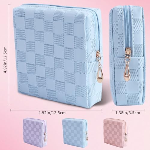 Period Bag for Women Girls | PU Leather Sanitary Napkin Storage Bag | Cute Pads Bags for Period | Discreet Menstrual Pouch for Pads, Tampons, Menstrual Cups | Perfect for Travel & Daily Use