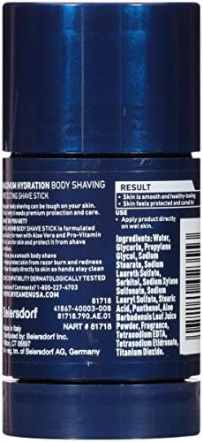 NIVEA Men Maximum Hydration Shave Stick - Body Protecting for Smooth Shaving - 2.5 Oz