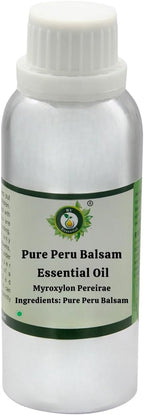 R V Essential Pure Peru Balsam Essential Oil 630ml (21oz)- Myroxylon Pereirae (100% Pure and Natural Steam Distilled)