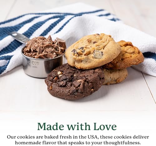 Carolina Cookie Company Valentine Teddy Bear Cookie Tin - 12 Gourmet Fresh Baked Cookies Gift Box - Romantic Sweet Treats for Valentine’s Day, Couples, Family, and Friends