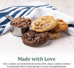 Carolina Cookie Company Valentine Teddy Bear Cookie Tin - 12 Gourmet Fresh Baked Cookies Gift Box - Romantic Sweet Treats for Valentine’s Day, Couples, Family, and Friends