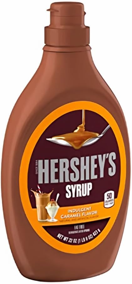HERSHEY'S Caramel Syrup, 22 Ounce (Pack of 6)