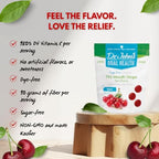 Dr. John's Healthy Sweets Tart Cherry Dry Mouth Drops with Zero Sugar, Dye Free, Plant Based, Keto Friendly, 24 Count, 3.85oz Bag