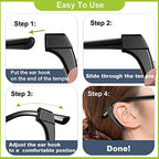 SMARTTOP 20 Pairs Anti-Slip Eyeglass Ear Grips Hook Comfortable Silicone Elastic Eyeglasses Temple Tips Sleeve Retainer-For Eyewear Sunglasses Spectacles Glasses,Sports Eyeglasses
