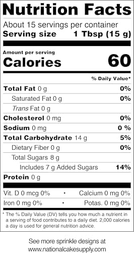 NCS Disco Ball Edible Candy Sprinkles – Silver Cupcake, Cake & Cookie Decorations, 8 oz